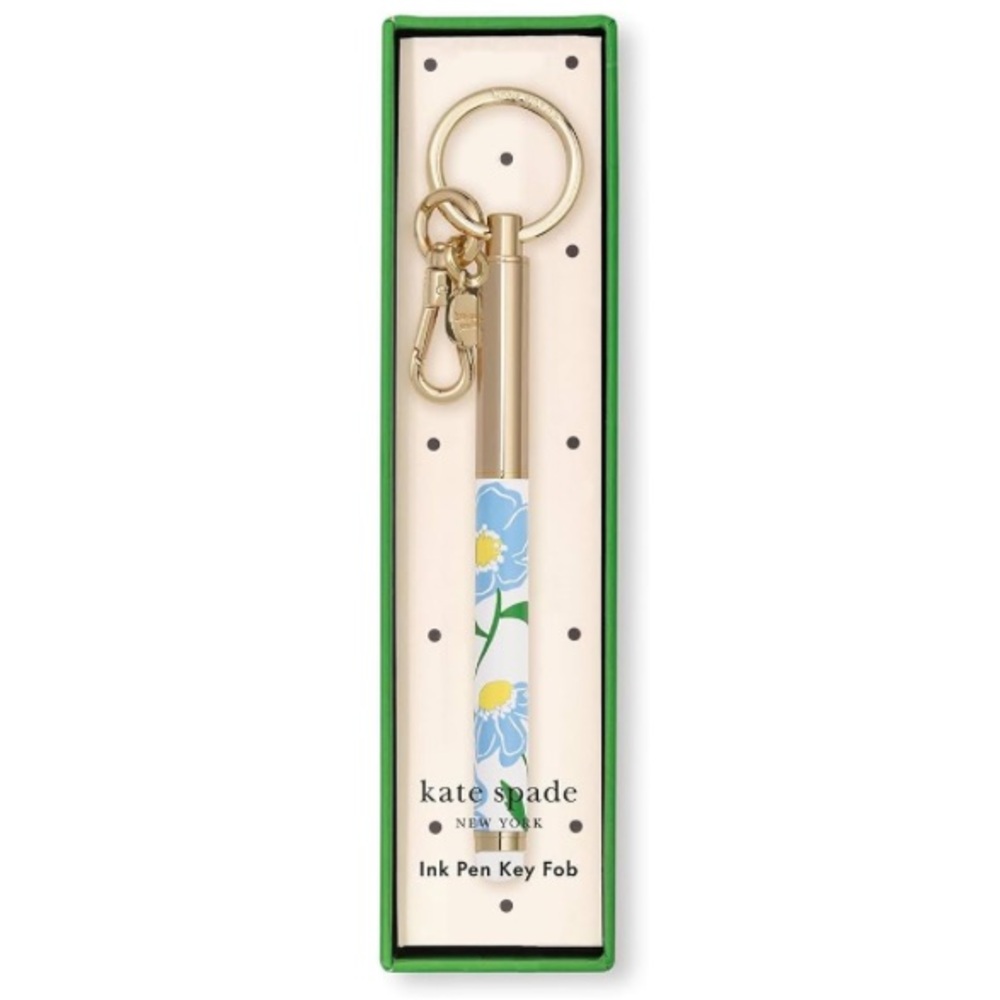 Kate Spade Sunshine Floral Ink Pen Key Fob